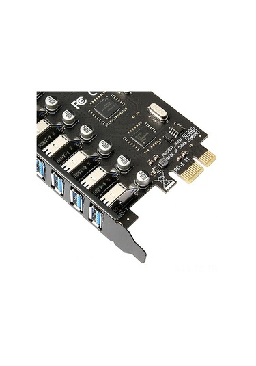 Skycity Pcı-e'den Usb3.0'a 7 Portlu Dektop Bilgisayar Aktarım Kartı, Dışarıdan Güç Gerektirmeyen, Dayanıklı Nec+vıa Çipi