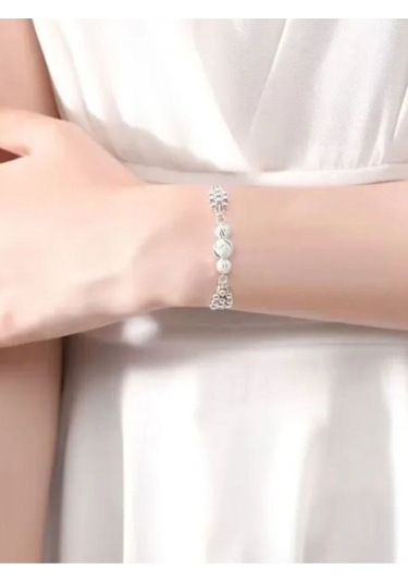 925 Ayar Gümüş Boncuk Top Bileklik