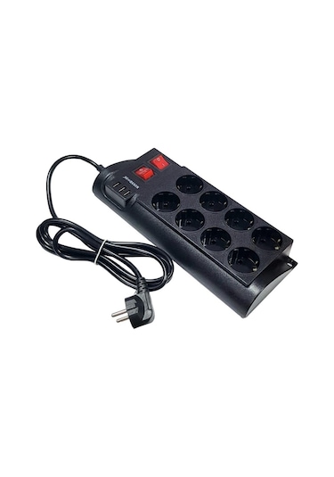 Wınnboss 2mt 8li 3xusb Termal Akım Korumalı Priz 16a 4000w