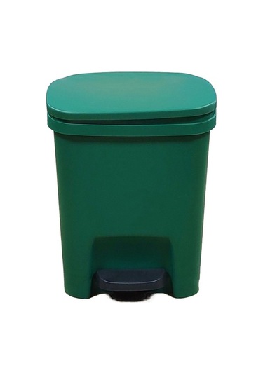 Dancemonkey 10l Kapaklı Mutfak Tuvalet Kova, Yeşil, Ayakla Çalıştırılıyor Yeşil