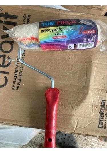 Tüm Fırça Gökkuşağı Iç Dış Cephe Rulo 20 Cm