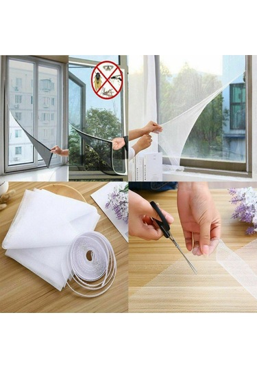 Buffer Çift Camlı Pencere Uyumlu Çift Kanat Pencere Sinekliği (241393873)