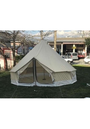 Çan Çadırı Kanvas Çadır 3 Çaplı Krem