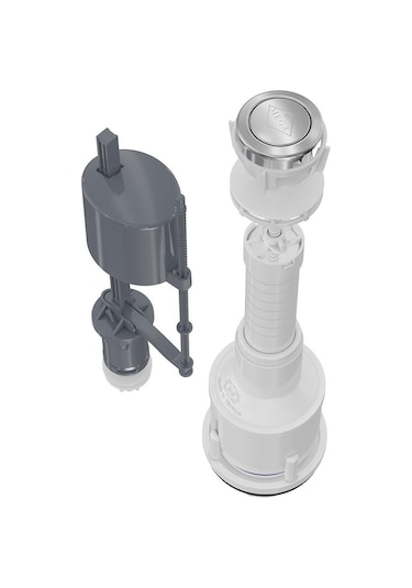 Mega 3004 Basmalı Rezarvuar İç Takımı Beyaz - Gri