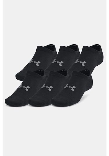 Under Armour Ua Essential No Show 6pk Unisex Çorap Siyah