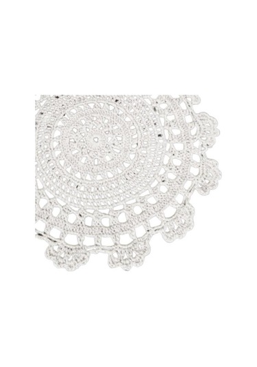 Beyaz Yastık El Yapımı Yıkanabilir Ev Pamuk Hattı İçecekler Ziyafet İçin Yastık Bardak 30cm Beyaz