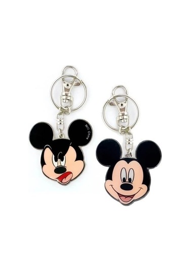 Mickey 2 Faces Pewter Anahtarlık