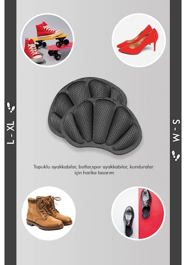 Active Team Topuk Koruma Numara Küçültme ve Ayakkabı Vurma Önleyici Ped