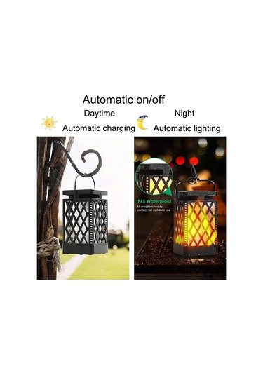 Sones İskelet Elmas Simülasyon Alev Işıkları Açık Hava Güneş Enerjili Led Bahçe Lambası, Güç: 0.6w