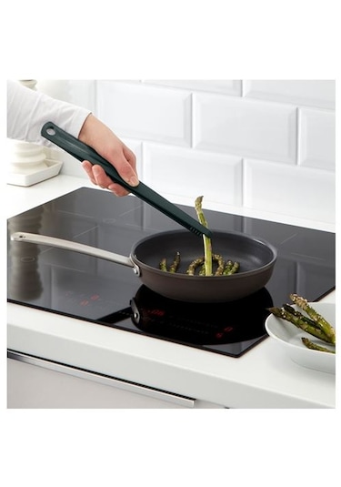 3 Parça Mutfak Kepçe-spatula-maşa Seti, Siyah Renk Meridyendukkan Asılabilir ,pratik Ürünler