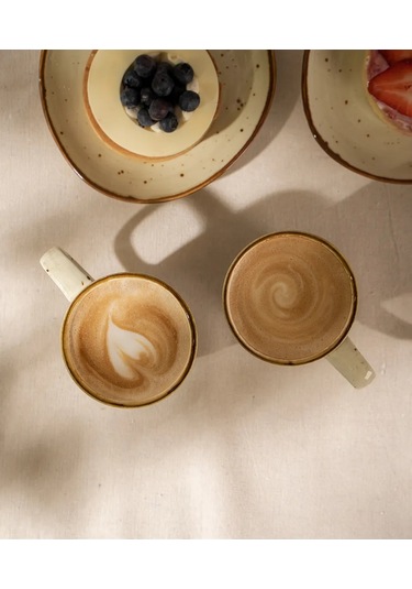 Magistro Çay Kupası 2 Adet 320 Ml Mediterana Porselen 214677232 Kahverengi