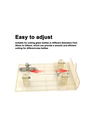 Xindoker Cam Şişe Kesici, Dıy Projeler İçin Çelik Uçlu, 20-230mm Çap Aralığı, Mükemmel Kesim Performansı, Mavi Abs Malzeme