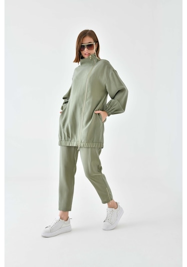 Ftz Women Kadın Modal Pantolonlu Takım Haki 30716-haki Haki
