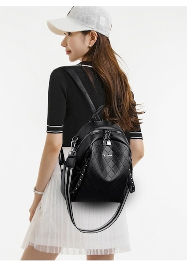 Novahub Kadın Sırt Çantası - Siyah, Moda Trendi Siyah