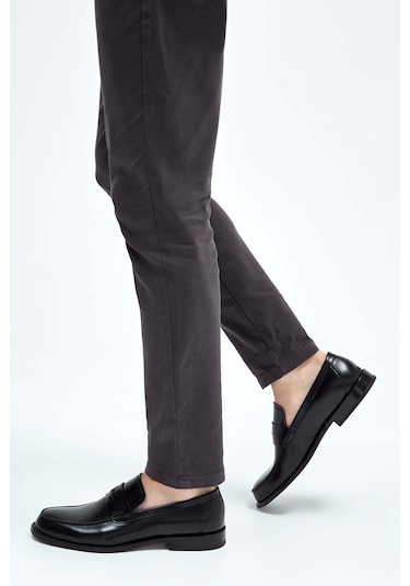 Tamer Tanca Erkek Hakiki Deri Siyah Açma Makosen Ayakkabı 183 11611 Erk Ayk Y23 Siyah