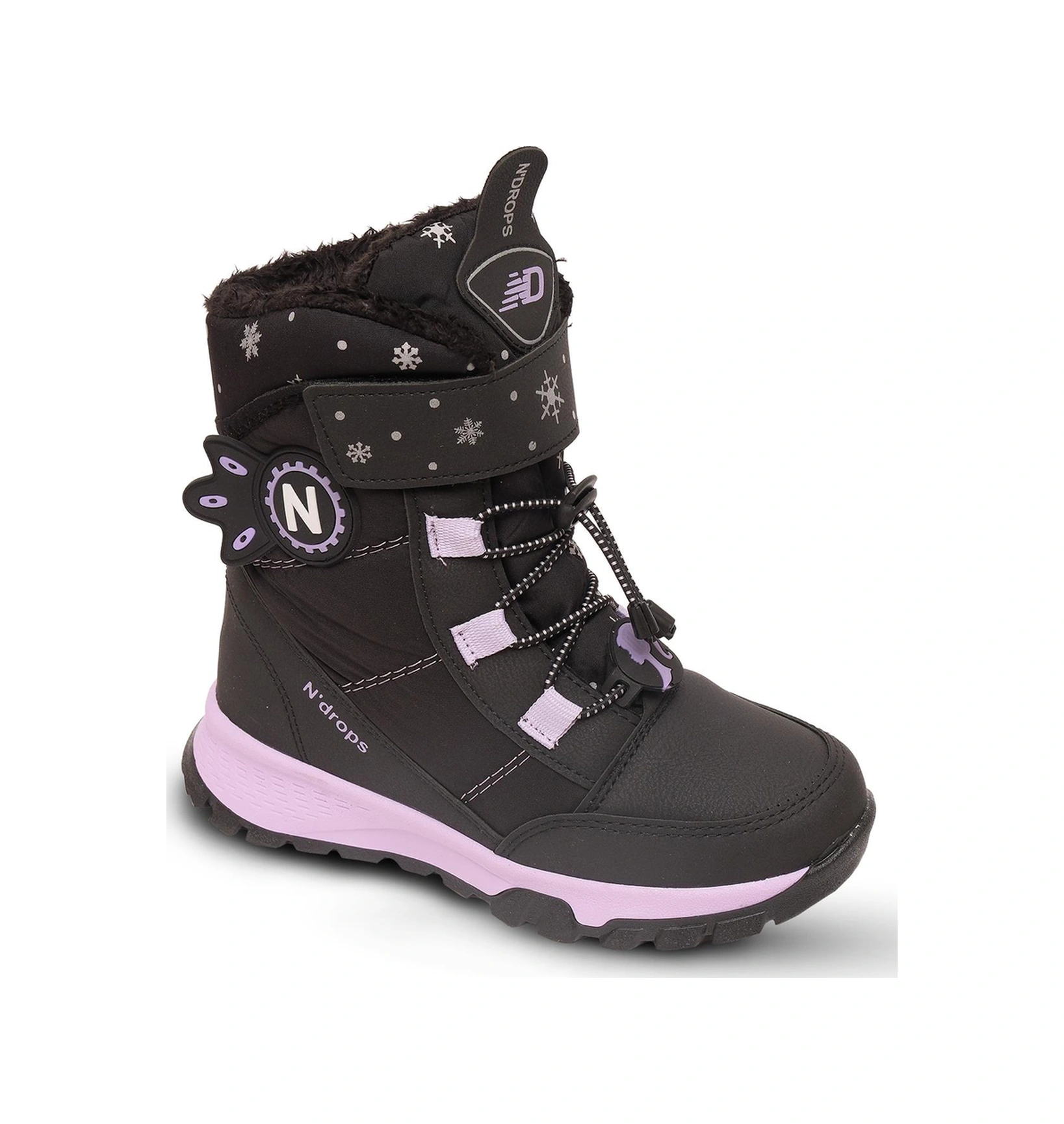 Kaptan Junior Kız Çocuk Kürklü Kar Cırtlı Bot Pndrk 650 Siyah