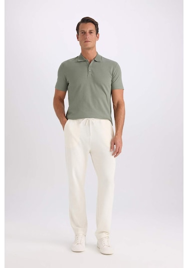 DeFacto Regular Fit Eşofman Altı Beli Bağcıklı Cep Detaylı Düz Paça D9701AX24AUER223