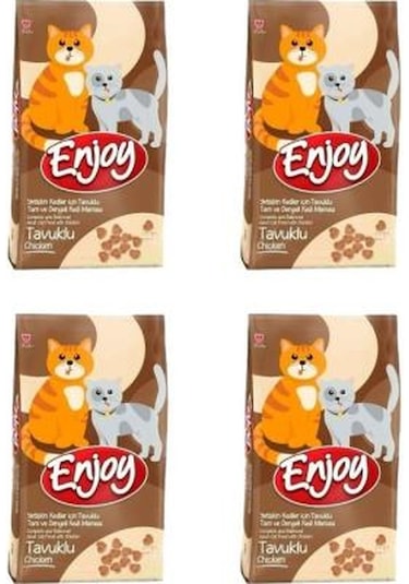 Enjoy Tavuk Etli Kedi Maması 1 Kg X 4 Adet