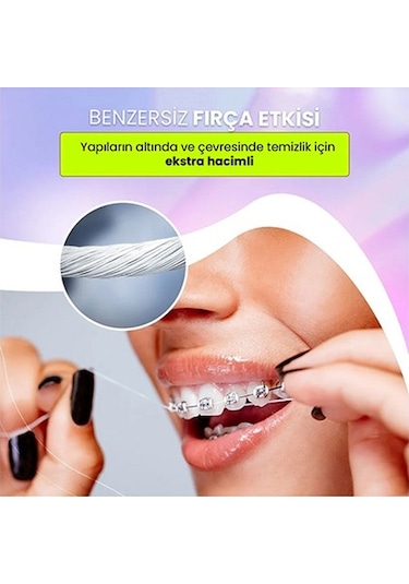 Splat Diş Telleri Için Özel Smilex Ortho+ Nane Aromalı Diş Ipi