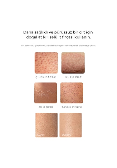 Let'scrub Doğal At Kılı Selülit Fırçası