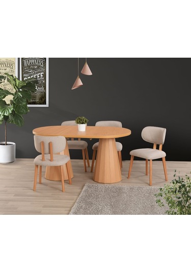 Uyar Kayın Kaplama 4 Adet Rüya Sandalye 90 160+30 Pota Açılabilir