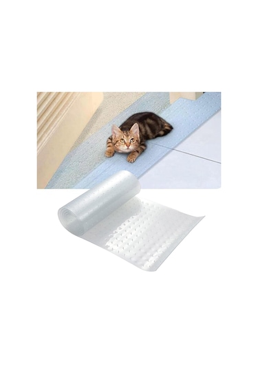 Homyl Kedi Halı Koruyucu Mat Temizle Kediler Çizilmeye 31cmx160cm