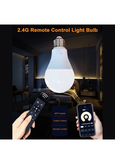 Suofeng Uzaktan Kumandalı Akıllı Led Ampul - 16 Milyon Rgb Renk Değişimi, Sonsuz Karartma & Sesli Uygulama Kontrolü Alexa/google Home Yatak Odası Işık