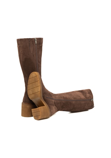 Marrone Çizme Kadın 25k12075xs Vergelio Suede Marrone
