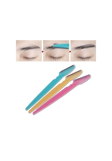 Yüz Jileti ve Kaş Usturası Kadın Jileti Epilasyon 3'lü Set Li-0001B