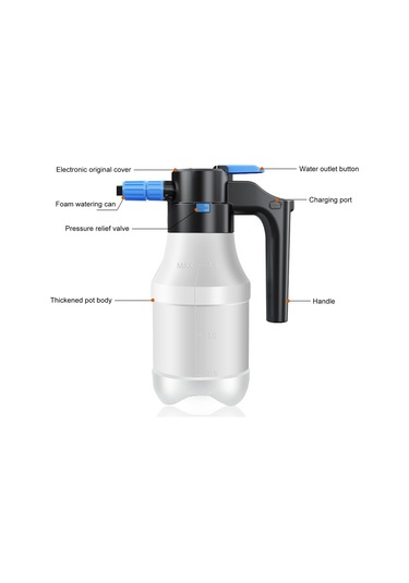 Symbee 1.5l Elektrikli Köpük Püskürtücü, Geniş Spreyleme, Tip-c Şarj, Araba Ve Mutfak Temizliği İçin Pratik