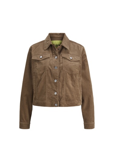 Kadin Dügme Kapamali Ceket - Gelly - 12281698 Otter