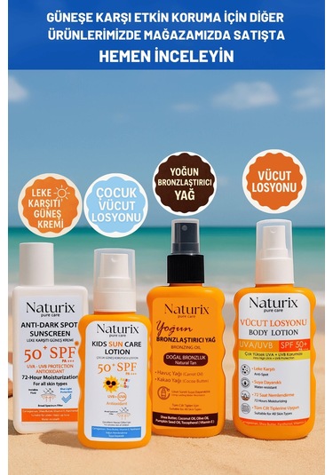 Leke Karşıtı Güneş Kremi Spf 50+ Pa+++ Uva-uvb Koruma 72 Saat Nemlendirme Water Resistant - 50ml