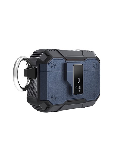 Mobilefix Air-pods Pro 2 Airbag 35 Darbelere Karşı Dayanıklı Düğmeli Kılıf-mavi Mavi