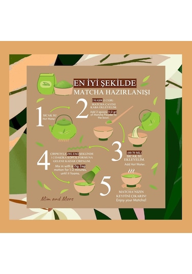 Mim and More Vanilla Matcha Vanilyalı Matcha 50 G