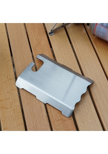 Dancemonkey Paslanmaz Çelik Açık Hava Taşınabilir Kamp Ocağı Isı Yalıtım Levhası Isı Kalkanı Dağcılık Kamp Ocakları Jcb Brülörleri İçin Aksesuarlar Kamp Sobası Gümüş