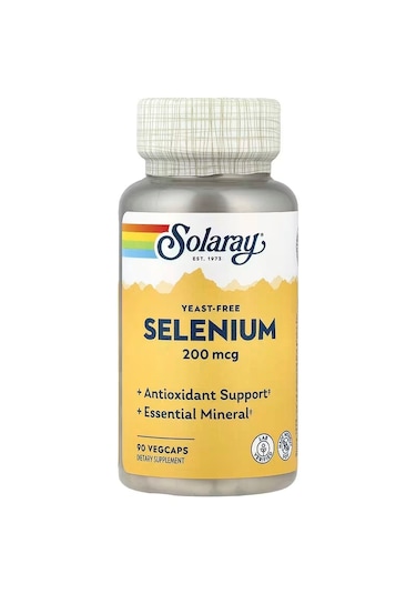 Solaray Selenium Antioxidants 200 Mcg 90 Vegcaps