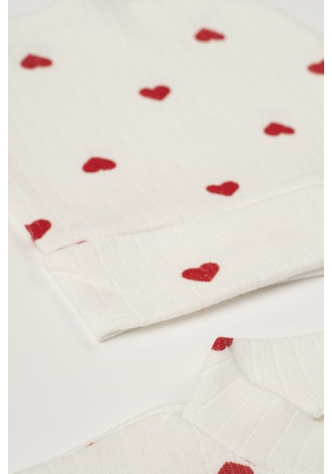 Webombinoo 5 Parca Hastane Çıkışı Zıbın Set Yeni Doğan Fitilli Çok Renkli