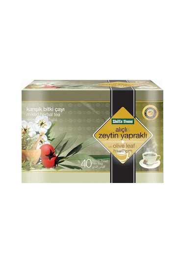 Shiffa Home Alıçlı & Zeytin Yapraklı Karışık Bitki Süzen Poşet Çay 40 x 1.5 G