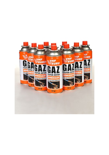 Remtaş Kamp Ocak Gazı Valfli Kartuş 227gr 10'lu Çok Renkli