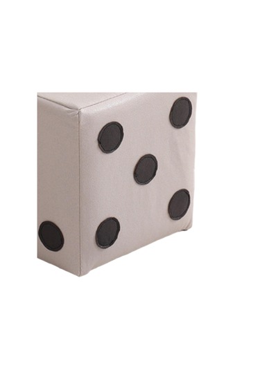 Suntek Zar Küp Osmanlı Kübik Ayak Taburesi Beyaz-s-kumaş Beyaz S Kumaş