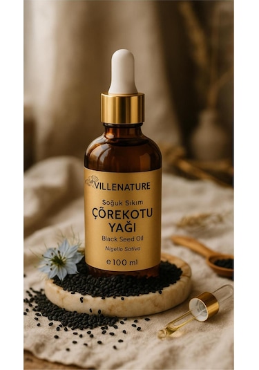Villenature Soğuk Sıkım Çörekotu Yağı Black Seed Oil Nigella Sativa 50 Ml