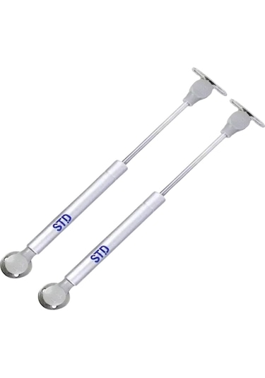 Std Dolap Amortisörü Gazlı Piston Kapak Hidroliği 80 N 27cm 2 Adet Gümüş