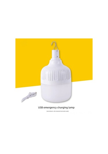 Moveevo 60w 5v Usb Şarjlı Kablosuz Led Acil Işık - Dış Mekan Kamp İçin Tasarlanmış Enerji Tasarruflu Aydınlatma 5.5x10cm Beyaz