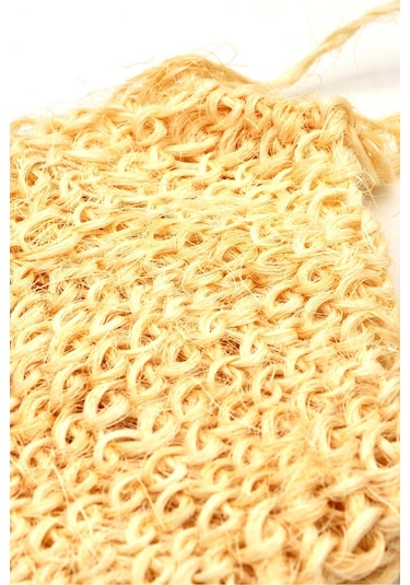 Doğal Örme Palmiye Lif Banyo Hamam Vücud Kesesi İpli 23x33 Cm