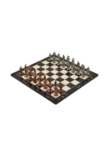 Gifthome Metal Satranç Takımı-seti orta ispanyol antik Taş Ve Düz