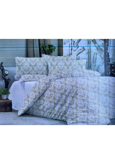 Desenli Tek Kişilik Nevresim Takımı Mavi