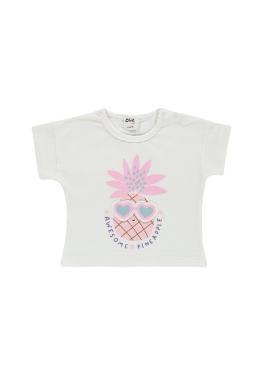 Civil Baby Ananas Baskılı 6-18 Ay Takım - Ekru
