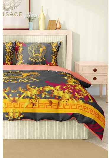 Marka Nevresim Takımı Çift Kişilik Pamuklu Saten Kumaş 6 Parça 3d Dijital Baskı Duvet Cover Set Model No:117 Renkli