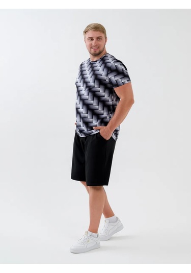 Natıvıa Baskılı Pamuklu Tişört 430229798 Siyah