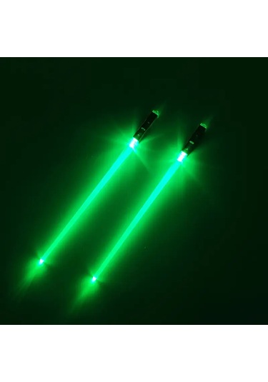Led Işıklı Yemek Çubukları Chopstick 2'li Star Wars Işın Kılıcı Eğlenceli Parti Hediyelik Set